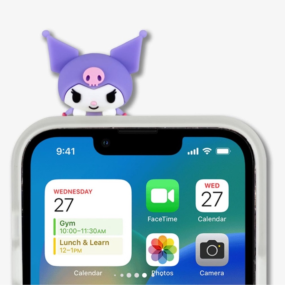 Sanrio Pastel Kuromi Phone Topper - Purple & White